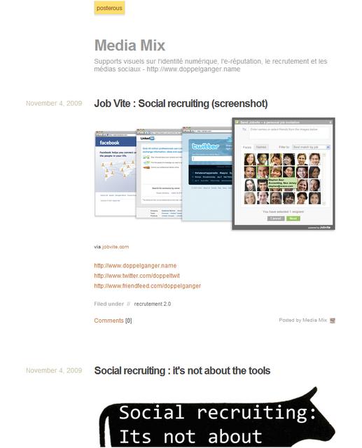 MediaMix : supports visuels sur l'identité numérique, l'e-réputation et le recrutement