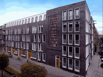Des livres en façade sur les murs d'Amsterdam Sanja Medic