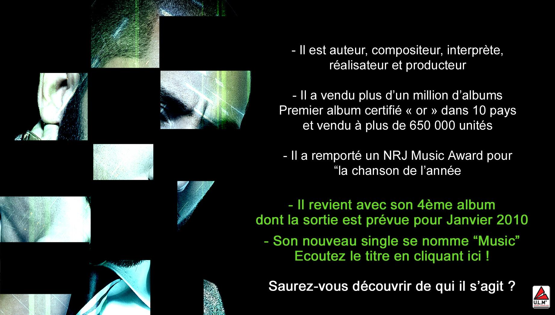 L'artiste mystère ... reconnaissez-vous cet artiste ?