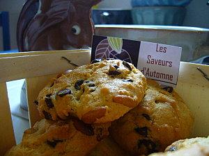 Biscuits à la farine de Kamut, pignons de pin et pépites de chocolat