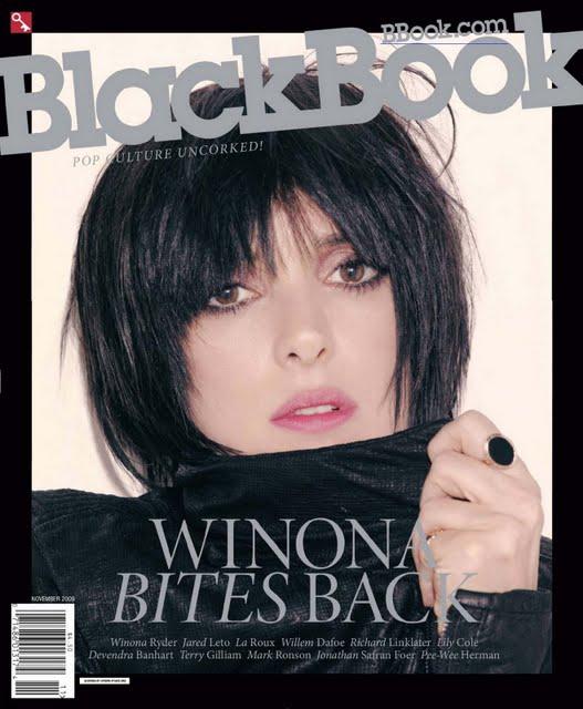 [couv] Winona Ryder pour BlackBook Magazine