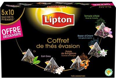 Achat avantageux : Thé Lipton Exclusive Fruits des bois 25 sachets pyramide