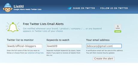 listiti Listiti, un Google Alerte pour les listes de Twitter