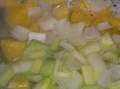 Soupe courgettes-potiron-poireau