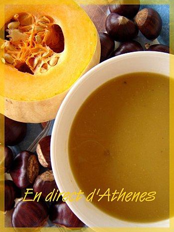 SOUPE : de potiron-châtaigne