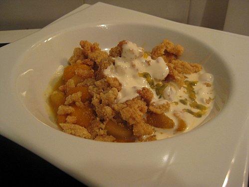 Crumble mangues, fruits de la passion, en kit