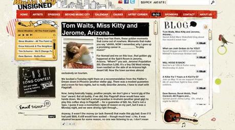 Music-city in 50 Beautiful and Creative Blog Designs
