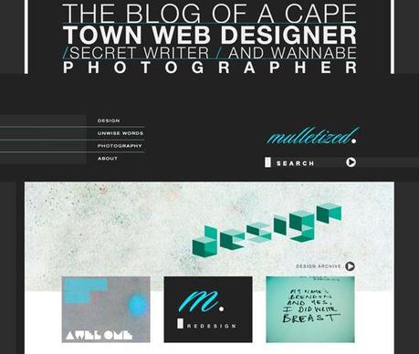 Mulletized in 50 Beautiful and Creative Blog Designs