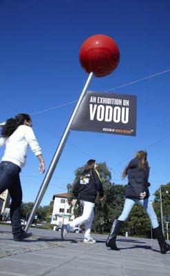 The Vodou Exhibition: ambient marketing à Goteborg