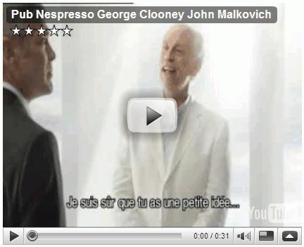 Video: George Clooney et John Malkovich pour Nespresso