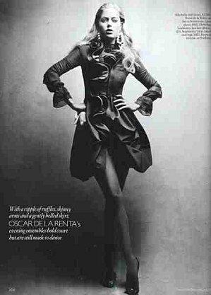 Douzten Kroes dans Vogue décembre