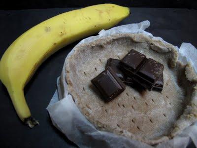 Tartelette chocolat & banane rôtie au sirop d'érable