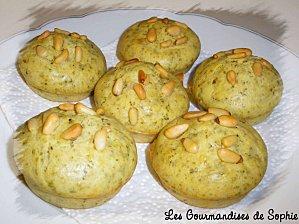 Muffins pesto pignons