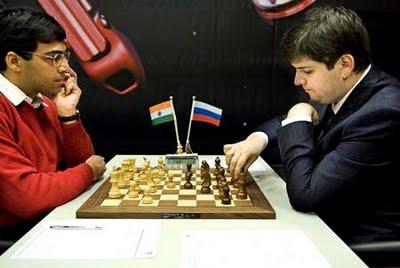 Anand face à Svidler 