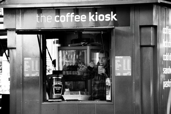 the coffee kiosk Belfast