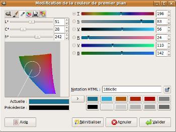 Sélecteur de couleurs L*C*h