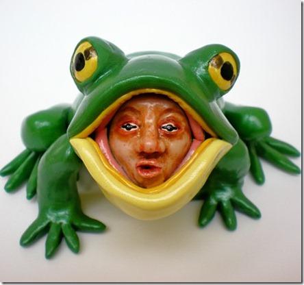 man-frog