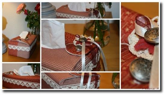 Housse à boîte à mouchoirs romantique