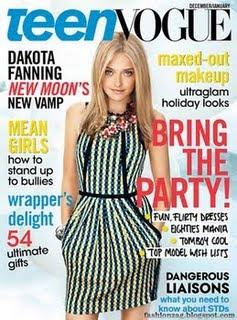 Dakota Fanning en couverture de Teen Vogue