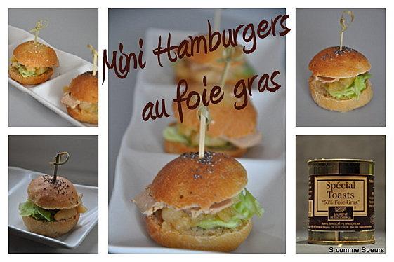 Mini-hamburgers au foie gras pour l'apéro