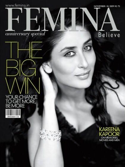 Kareena Kapoor fait la Une de FEMINA magazine Bollywoodme