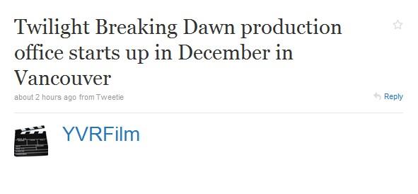 Breaking Dawn pour bientôt!?