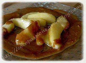 Pommes dorées à la crème de carambar