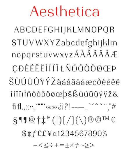 Aesthetica font