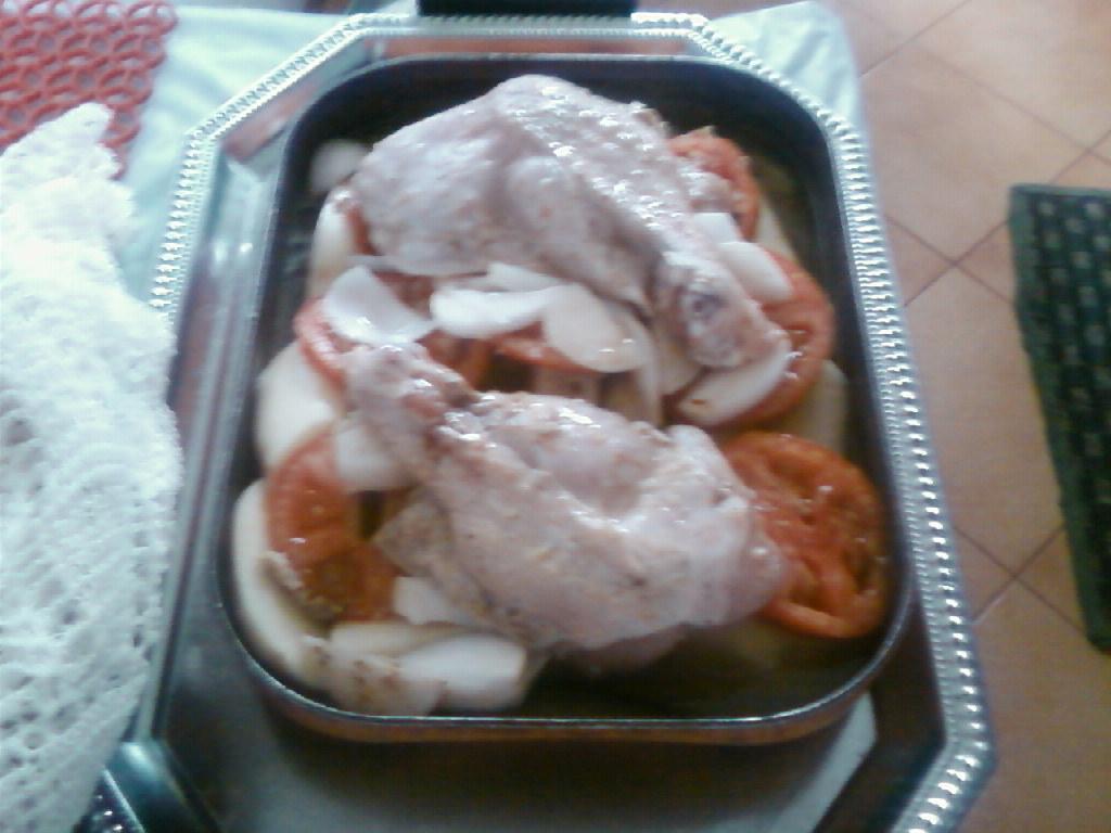 Cuisses de dinde aux tomates et pommes de terre