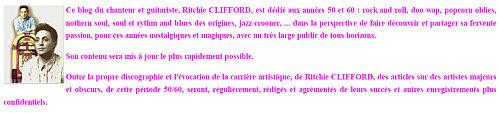 Ritchie CLIFFORD - Le Grand Retour du Rock des Sixties