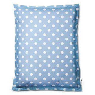 Pouf pois bleu