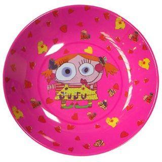 Epicerie bidules assiette creuse rose