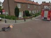 Google Street View Captures Fire Truck With Lady Bike