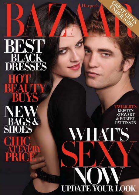 [couv] Kristen Stewart & Robert Pattinson pour Harper's Bazaar