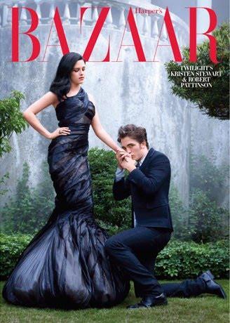 [couv] Kristen Stewart & Robert Pattinson pour Harper's Bazaar