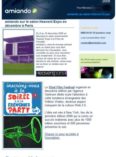 Dans vos newsletters, parlez de vos clients