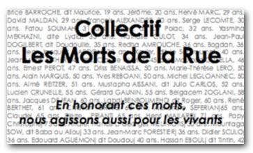 les morts de la rue