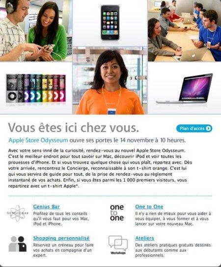 Apple Store de Montpellier - Qui veut gagner un T-Shirt ?