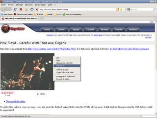 Firefox 3.6 beta 2 - Visualisation vidéo en pplein écran