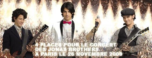 CONCOURS : 4 places pourle concert évènement des Jonas Brothers à Bercy à gagner