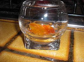 CAVIAR D'AUBERGINE AU CHEVRE FRAIS ET TOMATES CONFITES