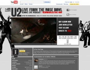 U2 concert youtube 300x234 Concert exclusif de U2 sur Youtube