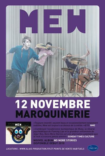 Review Concert : Mew @ La Maroquinerie 12/11/09