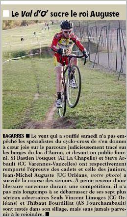 Cyclo cross à Bourges - Jean-Michel Auguste (UC Orléans)