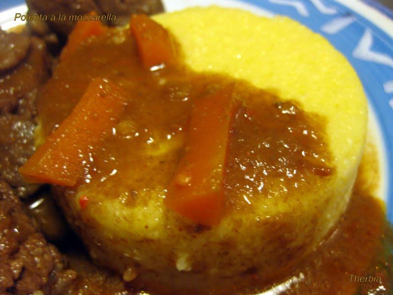 Boeuf au satay et sa polenta