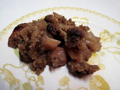 Le crumble pommes-coings