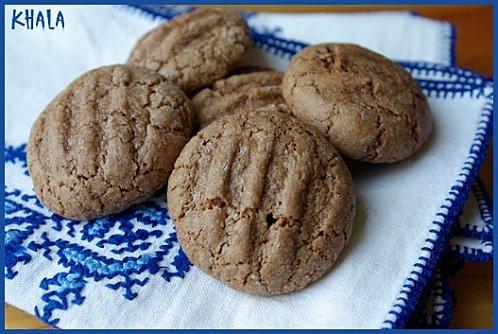 biscuits cacahuètes et cacao pour un goûter sans gluten