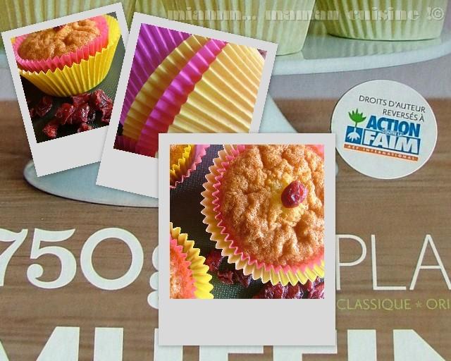 Muffins vanille & cranberries... pour 750g de plaisir
