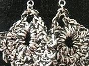 noir argenté, crochet