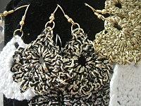 BO noir et doré; crochet